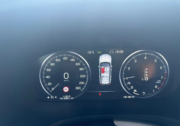 Volvo V60 cena 111900 przebieg: 113315, rok produkcji 2019 z Buk małe 154
